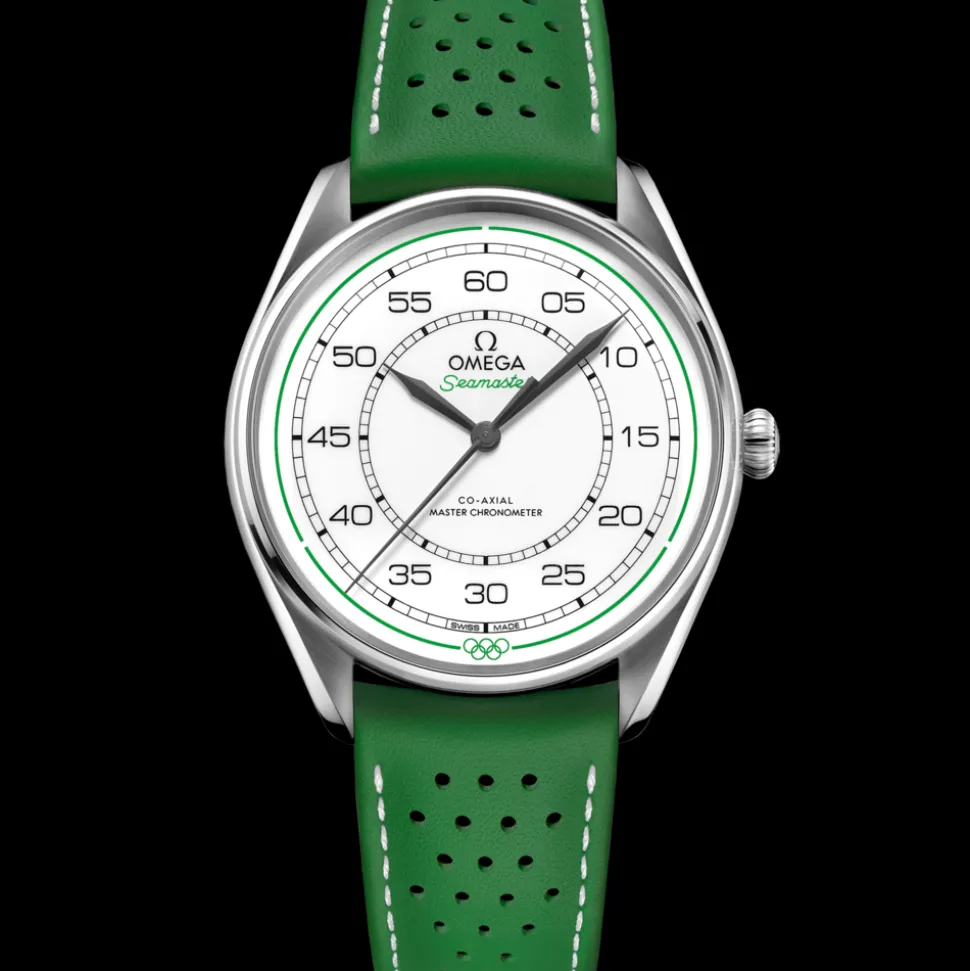 39.5 mm, steel on leather strap