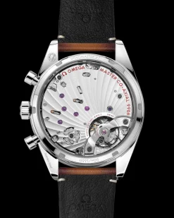 40.5 mm, steel on leather strap