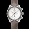 38 mm, steel on leather strap