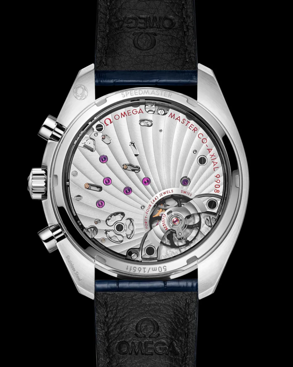 43 mm, steel on leather strap