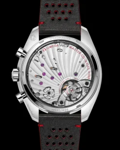 43 mm, steel on leather strap