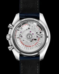 44.25 mm, steel on leather strap