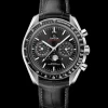 44.25 mm, steel on leather strap