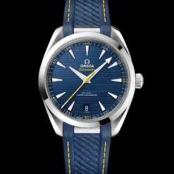 41 mm, steel on rubber strap
