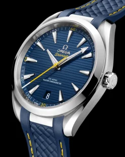 41 mm, steel on rubber strap
