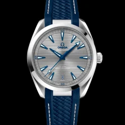 41 mm, steel on rubber strap