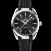 41 mm, steel on rubber strap