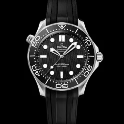 42 mm, steel on rubber strap