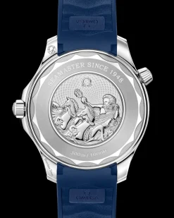 42 mm, steel on rubber strap