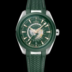 43 mm, steel on rubber strap