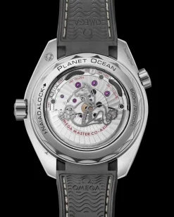 43.5 mm, steel on rubber strap