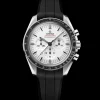 42 mm, steel on rubber strap