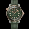 42 mm, titanium ‑ Bronze gold on rubber strap