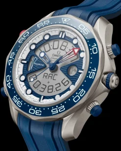 46.75 mm, titanium on rubber strap