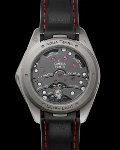 41 mm, titanium on rubber strap