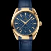 41 mm, yellow gold on leather strap