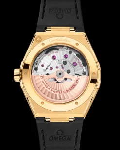 41 mm, yellow gold on leather strap