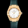 29 mm, yellow gold on leather strap