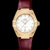 29 mm, yellow gold on leather strap