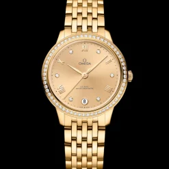 34 mm, yellow gold on yellow gold