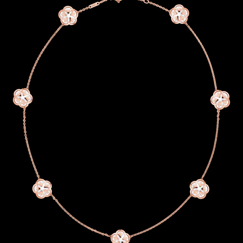 Necklace, 18k red gold, mother‑of‑pearl