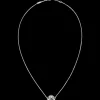 Necklace, 18k white gold, tahiti mother‑of‑pearl