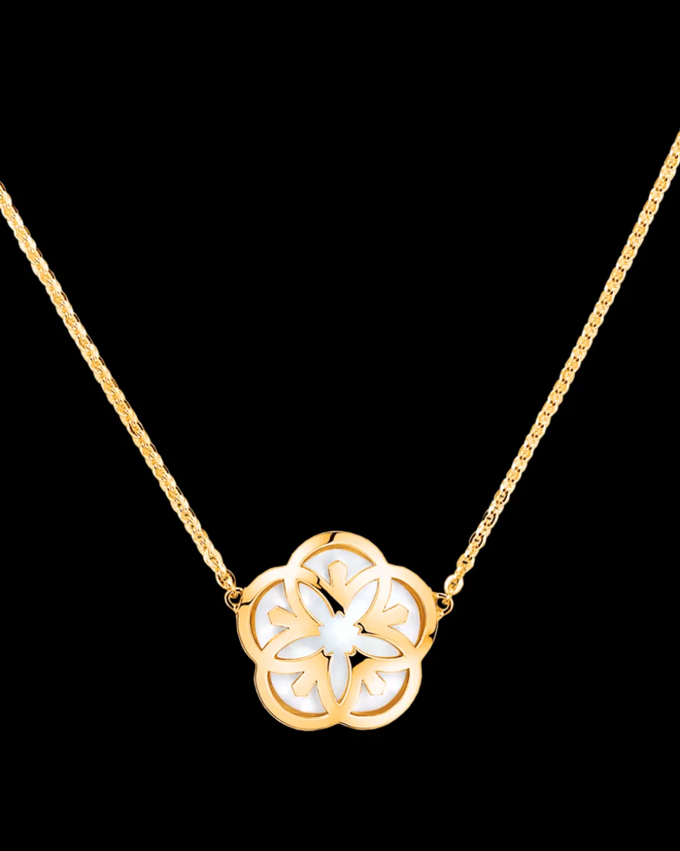 Necklace, 18k yellow gold, mother‑of‑pearl