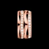 Pendant, 18k red gold, diamonds