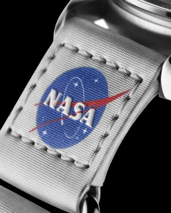 2‑piece grey Speedmaster Moonwatch VELCRO® strap