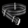 Polyamide, 5 stripe black grey