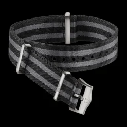 Polyamide, 5 stripe black grey