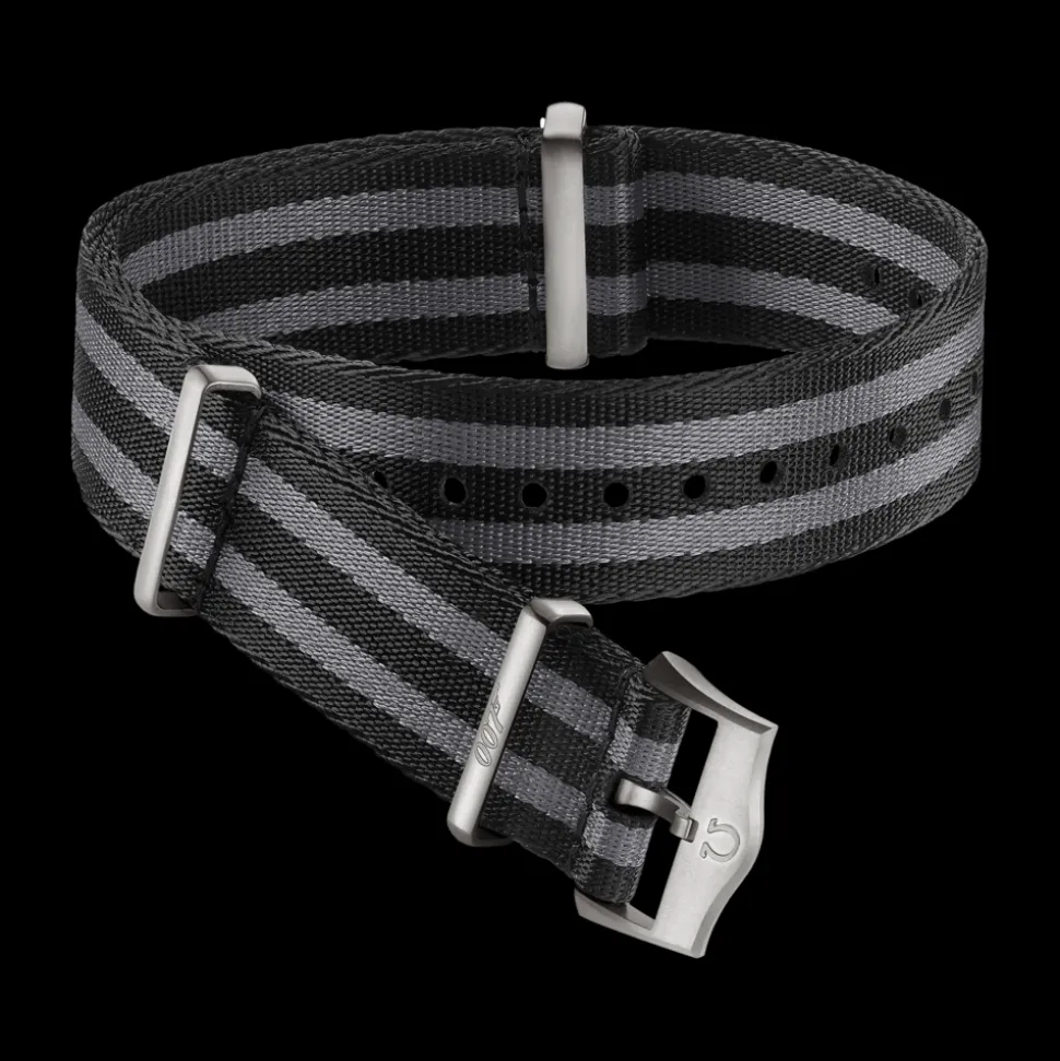 Polyamide, 5 stripe black grey