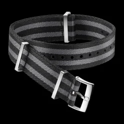 Polyamide, 5 stripe black grey