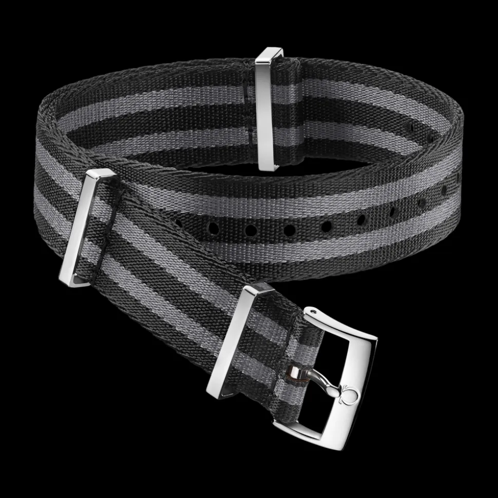 Polyamide, 5 stripe black grey