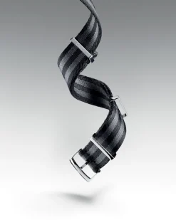Polyamide, 5 stripe black grey