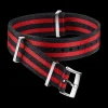 Polyamide, 5 stripe black red