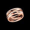 Ring, 18k red gold, diamonds