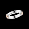 Ring, 18k red gold, 18k white gold
