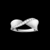 Ring, 18k white gold, diamonds