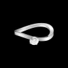 Ring, 18k white gold, diamonds