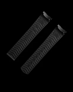 Seamaster Diver 300M black rubber strap with foldover clasp