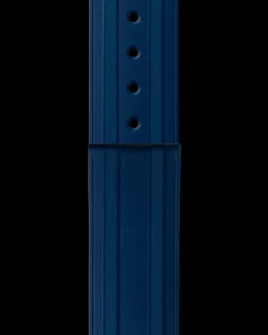 Seamaster Diver 300M blue rubber strap with foldover clasp