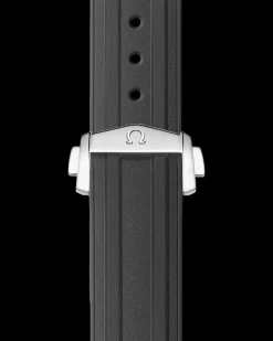 Seamaster Diver 300M grey rubber strap with foldover clasp