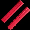 Seamaster Diver 300M red rubber strap with foldover clasp