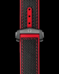 Seamaster Planet Ocean 600M black rubber strap with foldover clasp