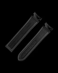 Seamaster Planet Ocean 600M black rubber strap with foldover clasp