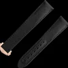 Speedmaster Moonwatch black fabric strap with foldover clasp