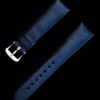 Technological‑satin blue strap with pin buckle