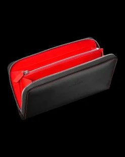 Wallet, black / red