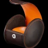 Watch box, brown / orange